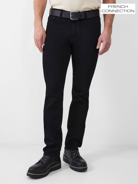 שחור - French Connection Slim Fit Stretch Jeans (F36333) | ‏251‏₪