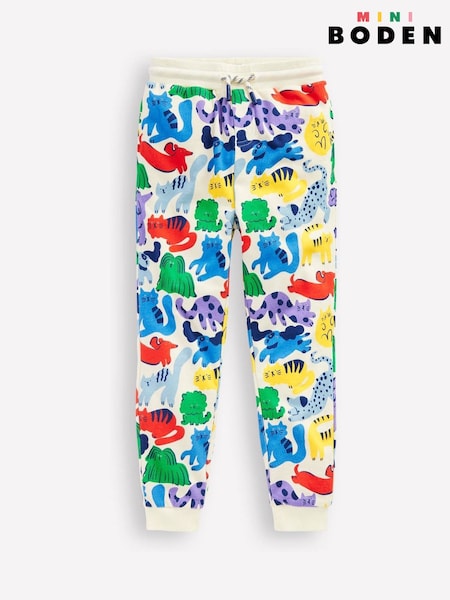 Boden Blue Printed Comfy 100% Cotton Joggers (F36345) | €27 - €31