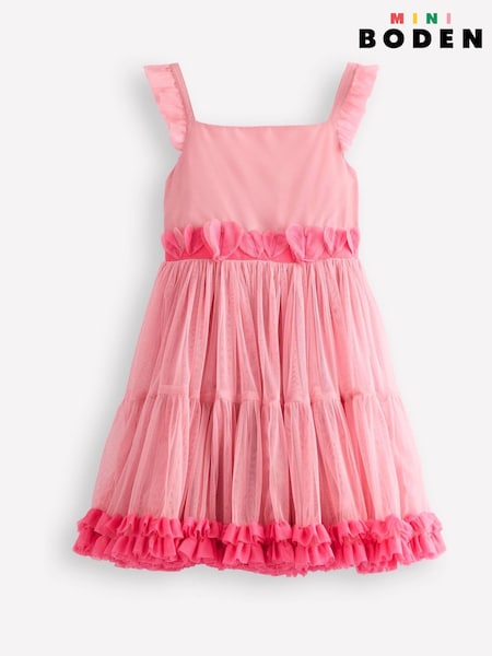 Boden Pink Ruffle Hem Tulle Dress (F36354) | €53 - €57