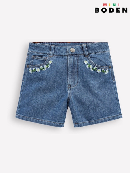 Boden Blue Denim 100% Cotton Shorts (F36378) | R$ 285 - R$ 345