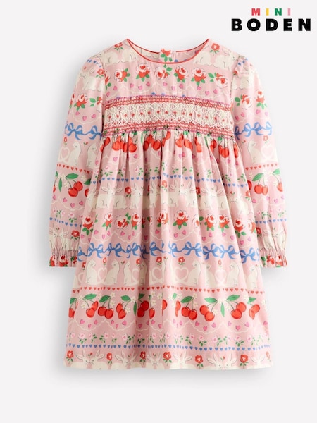 Boden Bess Cosy Smocked 100% Cotton Dress (F36389) | € 38 - € 43