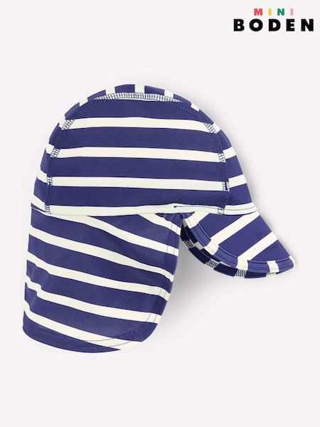 Boden Blue Fun Sun Safe Hat (F36420) | kr214