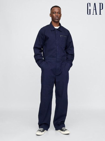 Gap Navy Blue Twill Coveralls (F36524) | €152