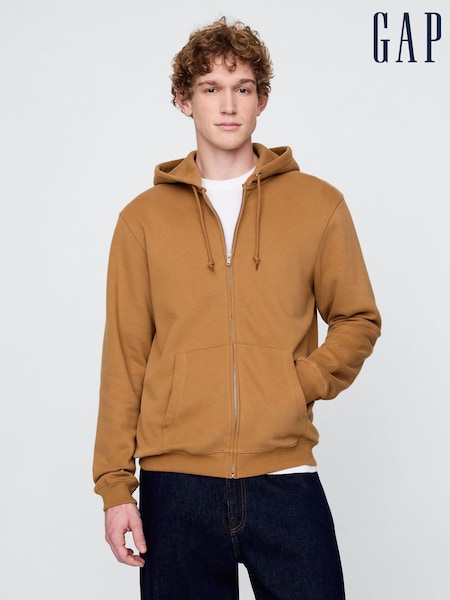 Gap Brown Vintage Soft Zip Hoodie (F36527) | €71
