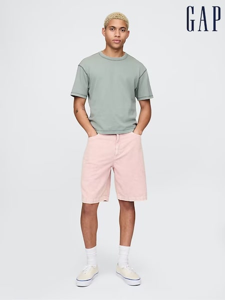Розовый - Gap Washed Cotton Corduroy Carpenter Shorts (F36545) | €59