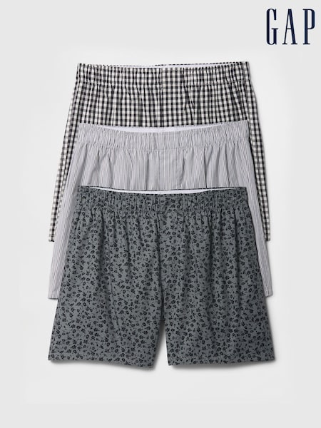 Grau - Gap Boxershorts im 3er-Pack, 4 Zoll (F36546) | 38 €