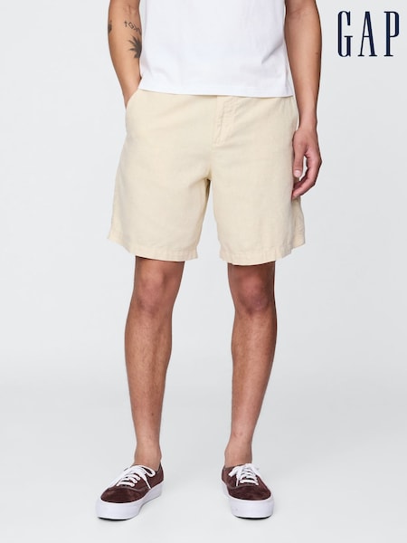 Gap Beige 8"" Linen-Cotton Chino Shorts (F36577) | €64