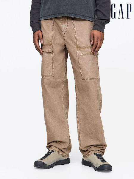 Gap Beige Baggy Utility Jeans (F36606) | €75