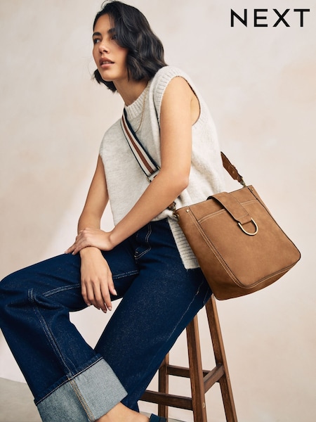 Marrón tostado - Structured Messenger Bag (F36699) | 37 €