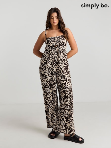 Simply Be Bandeau Shirred Beach Jumpsuit (F36717) | 42 €