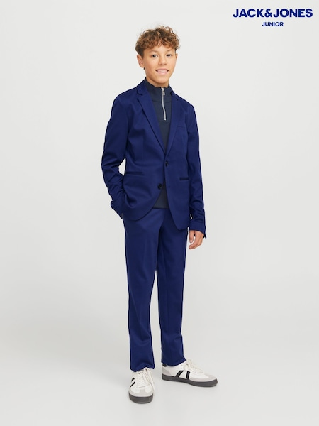 JACK & JONES Junior Blue Jersey Suit Trousers and Jacket Set (F36768) | €105