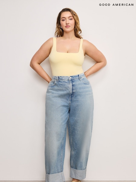 Good American Standard Barrel 100% Cotton Jeans (F36896) | 1,244 LEI