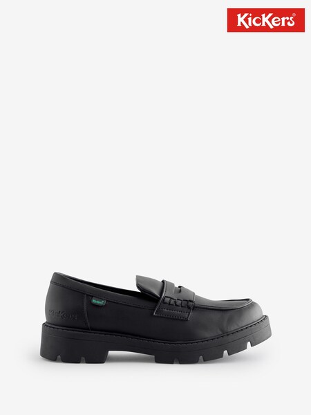 Kickers Black Vegan Kori Loafers (F36907) | €108