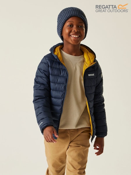 Regatta Blue Junior Hooded Marizion Midweight Water Repellent Jacket (F36950) | €46