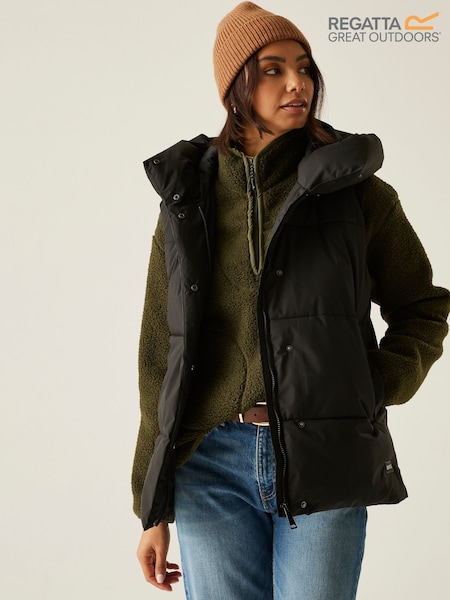 Regatta Black Kelse Heavyweight Water Repellent Bodywarmer Coat (F36995) | R$ 485