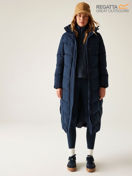 Azul - Regatta Eloria Heavyweight Water Repellent Stretch Coat (F37143) | R$ 690