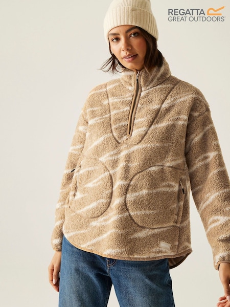 Regatta Natural Frankie Borg Half Zip Fleece (F37153) | R$ 345