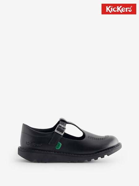 Kickers Black Kick T-Bar Leather Shoes (F37199) | €69