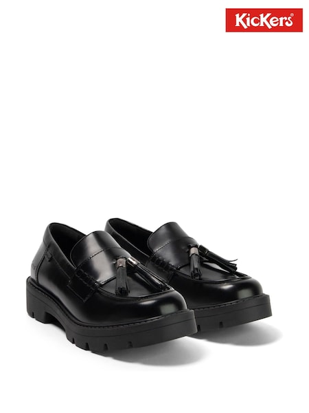 Kickers Black Kori Tassle Loafers (F37205) | €99