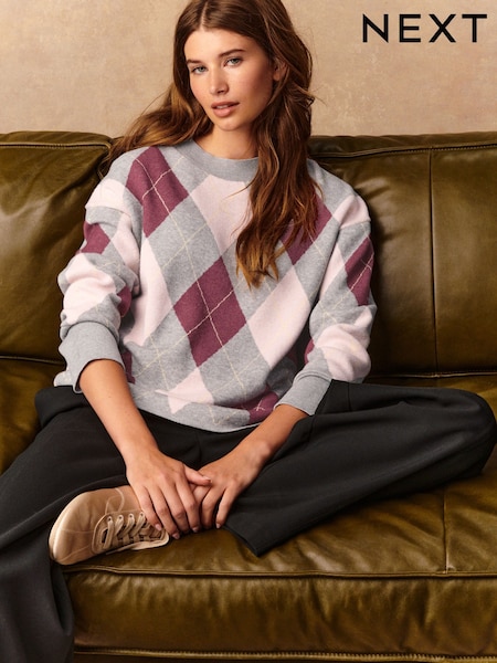 Pretty Pink Argile Compact Cosy Crewneck Longsleeve Sweatshirt (F37297) | 162 QAR