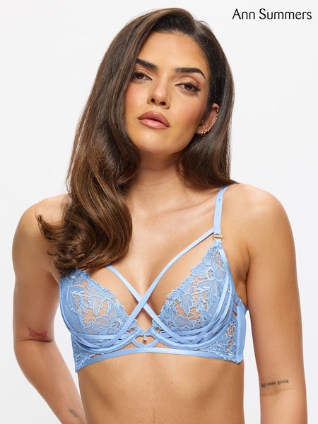 Ann Summers Blue Untold Desire Non Padded Plunge Bra (F37368) | €45