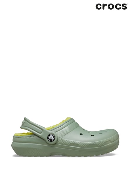 Crocs Green Kids Classic Lined Sandals (F37402) | €63