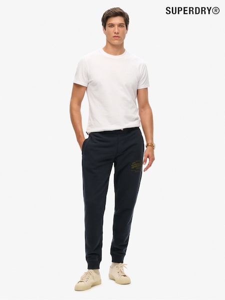 Superdry Blue Classic Vintage Logo Graphic Joggers (F37424) | €84
