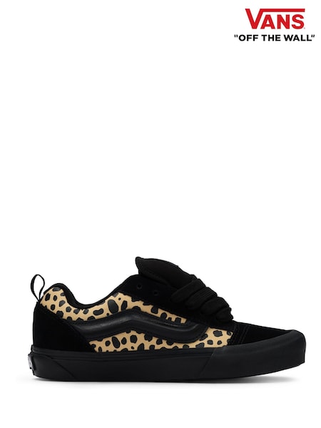 Vans Womens Knu Skool Black and Animal Trainers (F37438) | €108