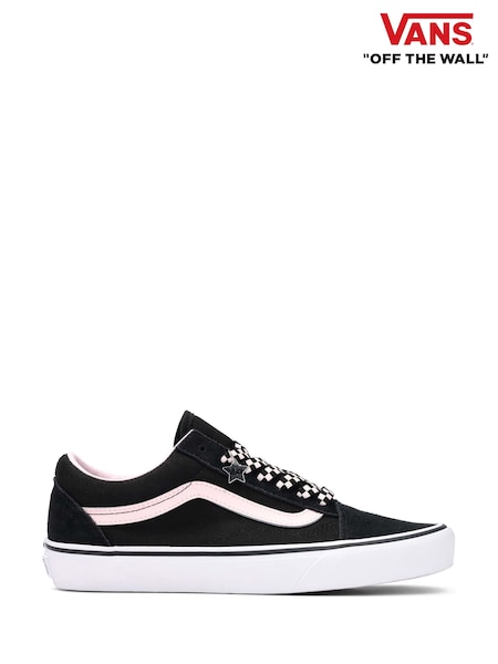 Vans Womens Old Skool Black/Pink Trainers (F37440) | 559 LEI