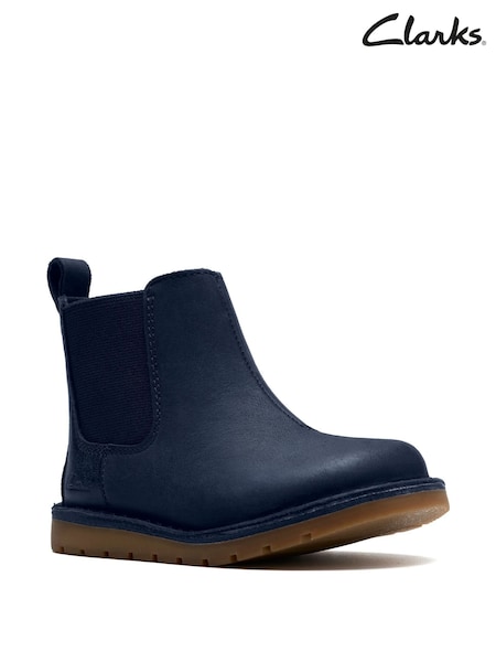 Clarks Blue Toddler Joyful Sky Boots (F37527) | €51
