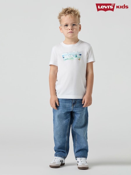 Levi's® Blue Stay Baggy Tapered Denim 100% Cotton Jeans (F37607) | R$ 445 - R$ 495