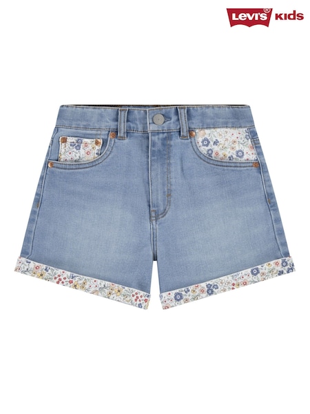 Levi's® Floral Print Detail Logo Mom Shorts (F37613) | ‏176‏₪ - ‏201‏ ₪