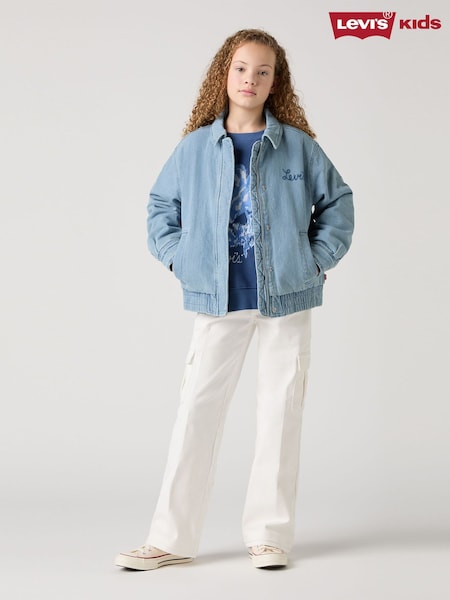 Levi's® White Baggy Wide Leg Cargo Jeans (F37625) | R$ 445 - R$ 495
