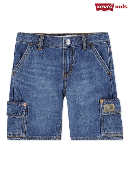 Levi's® Blue Denim Baggy Cargo 100% Cotton Shorts (F37653) | 2,103 UAH - 2,403 UAH