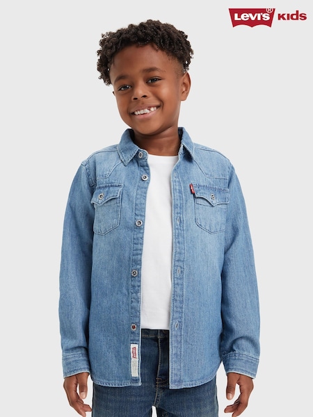 Levi's Barstow Western 100% Cotton Denim Shirt (F37656) | ‏201‏₪ - ‏226‏ ₪
