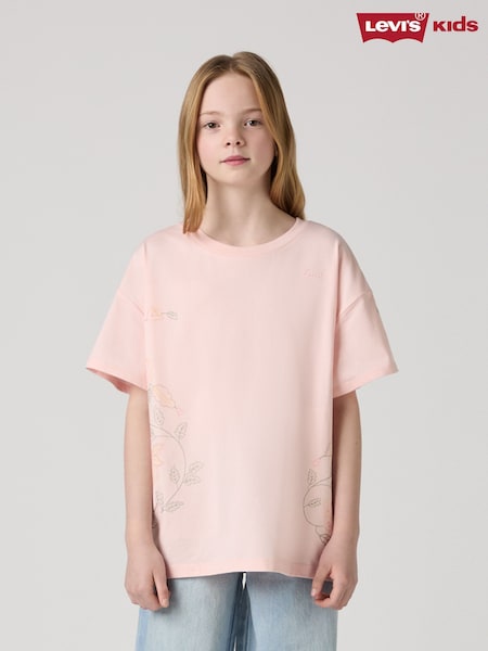 Levi's® Oversized Floral Embroidery Logo T-Shirt (F37658) | 149 LEI - 186 LEI