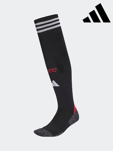 adidas Black Manchester United 25/26 Home Socks (F37988) | R$ 195