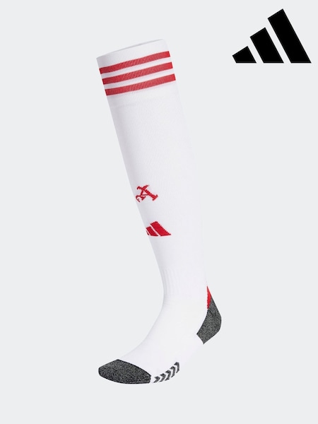 adidas White Arsenal 25/26 Home Socks (F37994) | R$ 195