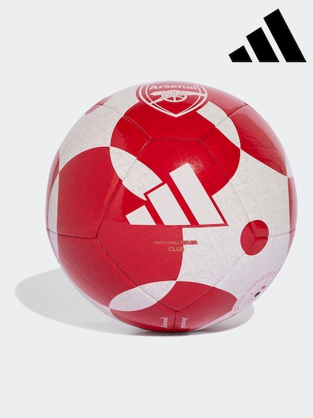 adidas White/Burgundy Arsenal Home Club Ball (F38002) | R$ 195