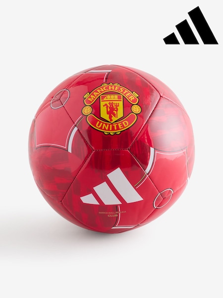 adidas Red Manchester United Home Club Ball (F38005) | R$ 195