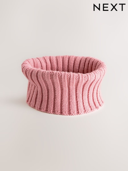 Pink Rib Snood (1-16yrs) (F38032) | AED36 - AED41