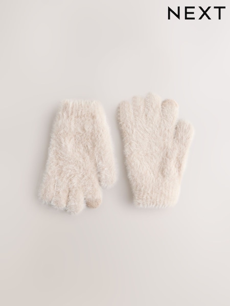 Cream Fluffy Gloves (3-16yrs) (F38078) | €8 - €9