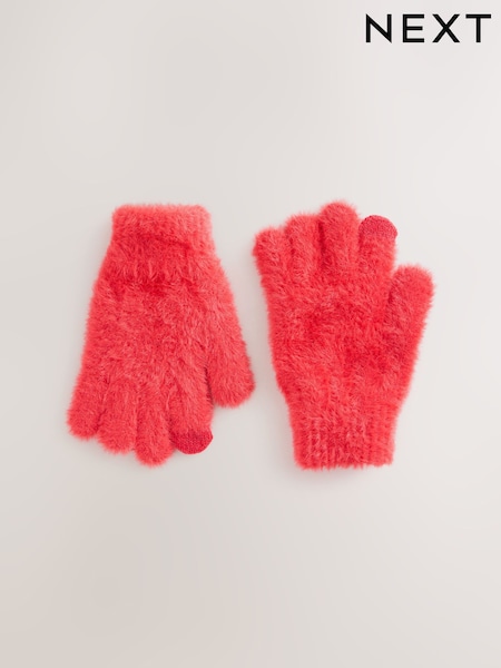 Red Fluffy Gloves (3-16yrs) (F38080) | 25 QAR - 30 QAR
