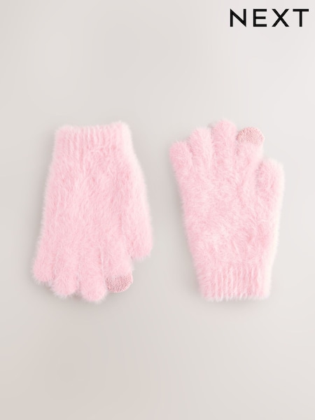 Pink Fluffy Gloves (3-16yrs) (F38084) | 25 QAR - 30 QAR