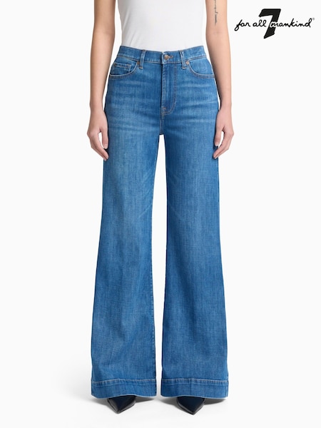 7 For All Mankind Blue Modern Dojo Tailorless Nevada Jeans (F38120) | €305