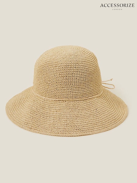 Accessorize Natural Straw Bucket Hat (F38127) | €42