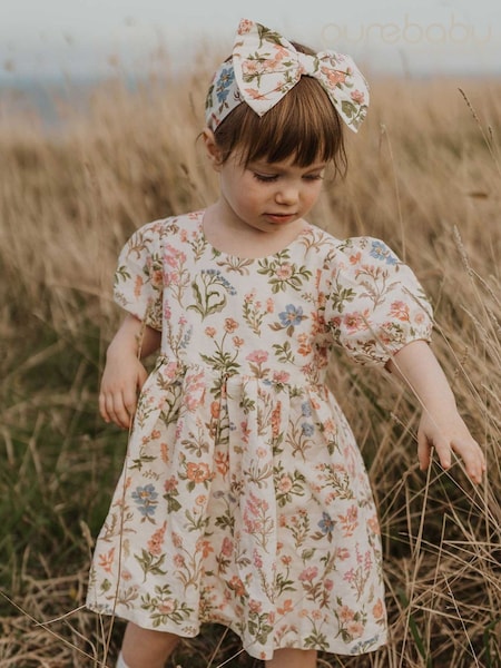 Purebaby Floral Linen Blend Dress (F38168) | €55