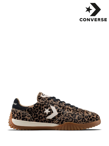 Converse Run Star Leopard Suede All-Over Trainers (F38336) | ‏453‏₪