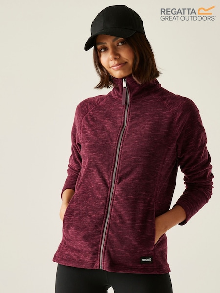 Regatta Red Mayse Full Zip Marl Fabric Fleece (F38366) | €33