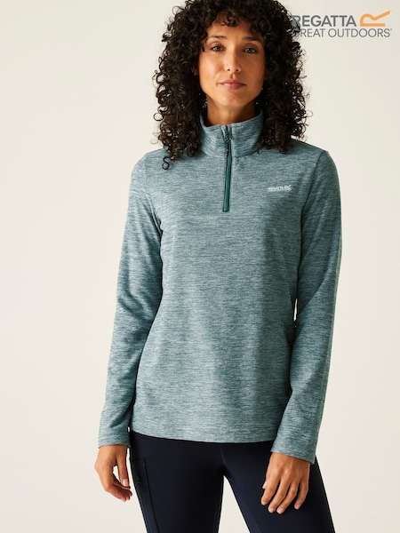 Regatta Green Sweethart Marl Zip Neck Fleece (F38382) | €24